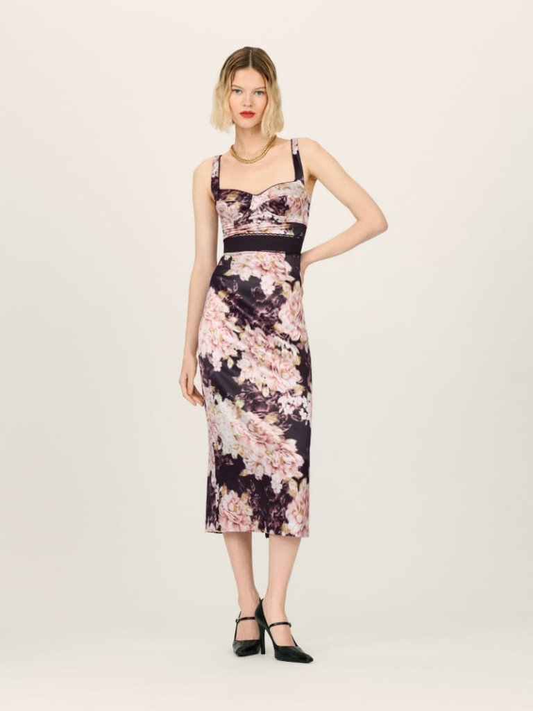 The Collection By Reformation Aberdeen Silk Dress Size 6 Worn Once!